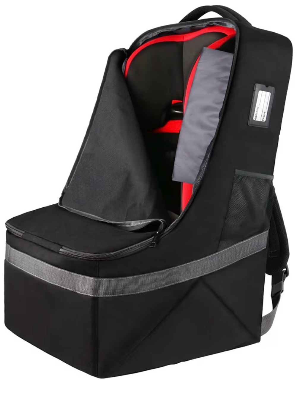 Black and Red Men's Gear Backpack - Versatile Travel & Storage